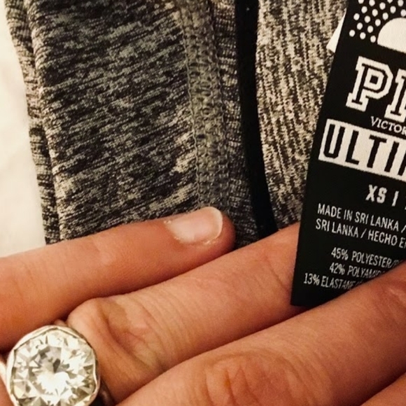 VS PINK COMPRESSION LEGGINGS | WRAP LOGO WAISTBAND | NWT - Picture 5 of 6